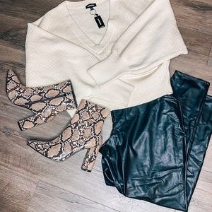 NEW! Faux Leather Leggings